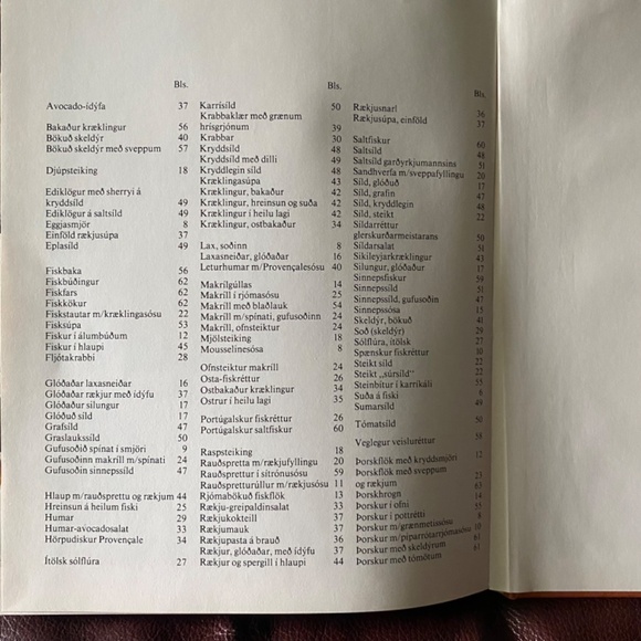 Icelandic Language Recipe Book / Fiskur og skelfiskur - Fish & shellfish - Picture 3 of 5